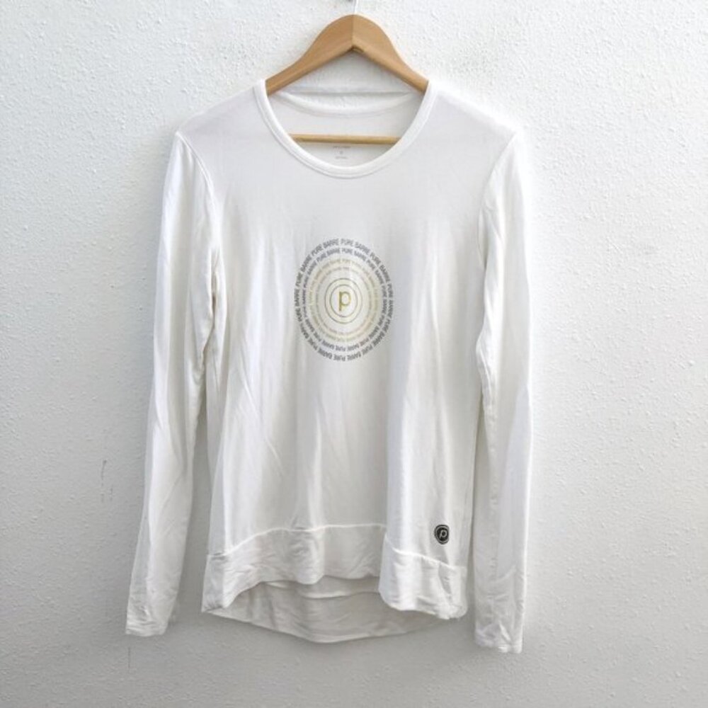 PURE BARRE By Splits 59 Long Sleeve Crew Neck Top Medium Size